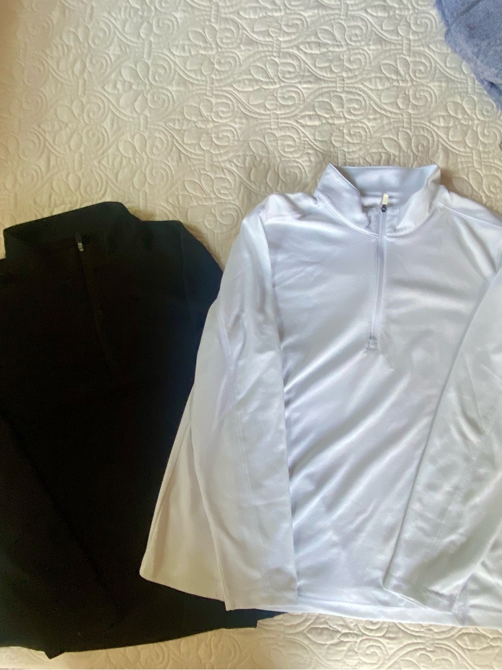 Izod Golf Black Quarter-Zip Pullovers